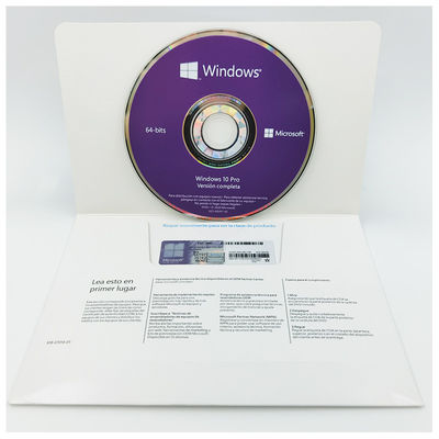 Win 10 Pro OEM 64Bit Full Version - Multi-Language Installer DVD With Online Product Key