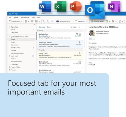 Genuine MS Office 2024 Pro Plus Binding Digital License Key Full Suite for Windows 10/11
