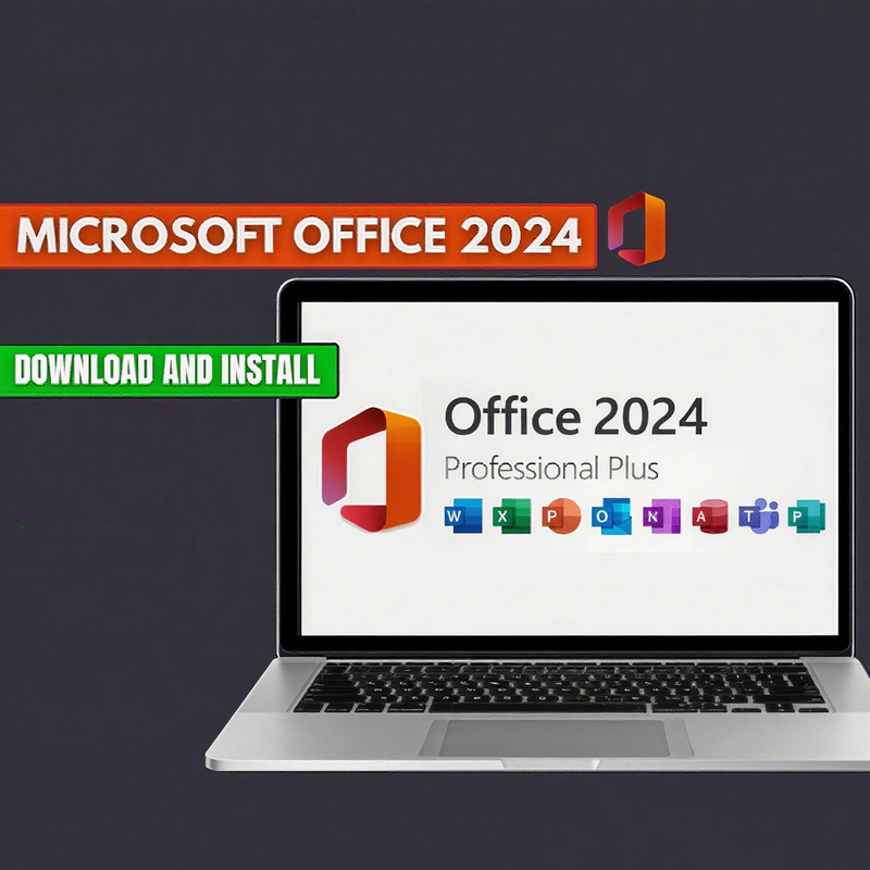 Newest Microsoft Office 2024 Pro Plus Instant Digital Download Account Binding