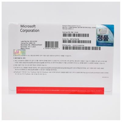 Original Windows 11 Pro OEM con soporte para el idioma coreano