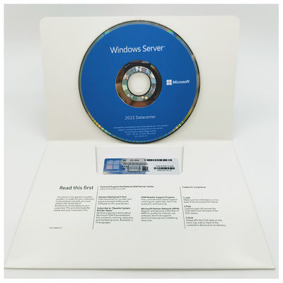 Windows Server 2022 Datacenter OEM (inglés), Virtualización Hyper-V, Licencia de 16 núcleos, Centro de datos y soluciones en la nube
