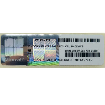 Windows Server 2022 RDS CAL Licencia de 50 dispositivos, Acceso al cliente de servicios de escritorio remoto para 50 dispositivos