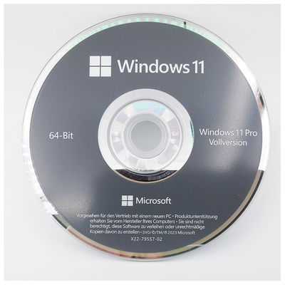 Microsoft Windows 11 Pro DVD alemán de 64 bits OEM Pack de desarrollo de sistemas para PC nuevo