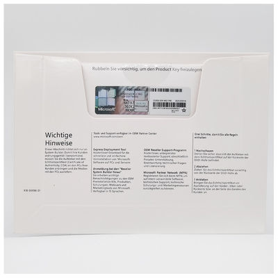 Microsoft Windows 11 Pro Alemán OEM DVD Pack Clave de Licencia Original 64-Bit