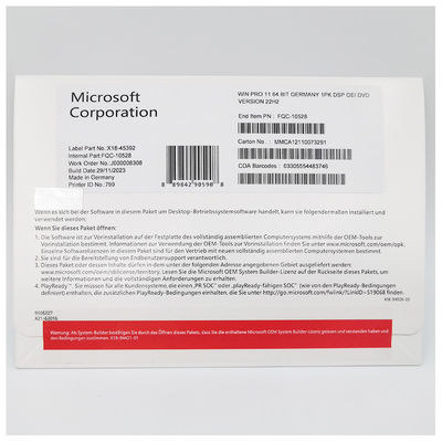 Licencia oficial de Microsoft Windows 11 Pro para uso profesional