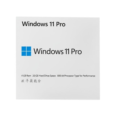 Windows 11 Pro OEM 4 GB de RAM 20 GB de espacio en disco duro Tipo de procesador X86 64 para rendimiento