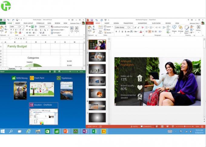 Código dominante de Microsoft Office Windows 10, caja de la venta al por menor del OEM del profesional de Windows 10