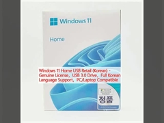 Windows 11 Home USB Retail (coreano) - Licencia original,Unidad USB 3.0,Soporte completo para el idioma coreano,Compatible con PC/Laptop