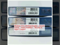 Windows 11 Pro USB Retail (en inglés) - Licencia original, instalación instantánea, soporte para BitLocker y Hyper-V