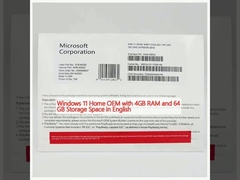 Windows 11 Home OEM con 4 GB de RAM y 64 GB de espacio de almacenamiento en inglés
