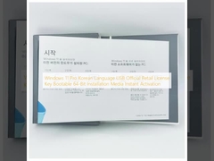 Windows 11 Pro Coreano USB Licencia Oficial Retail Clave de Producto Arranque 64-Bit Medios de Instalación Activación Instantánea