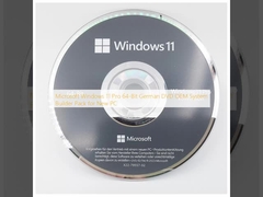 Microsoft Windows 11 Pro DVD alemán de 64 bits OEM Pack de desarrollo de sistemas para PC nuevo
