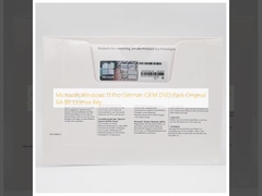 Microsoft Windows 11 Pro Alemán OEM DVD Pack Clave de Licencia Original 64-Bit